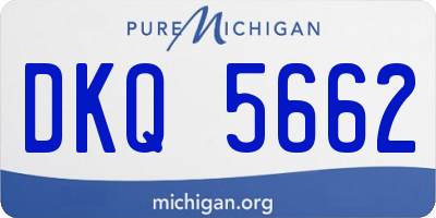 MI license plate DKQ5662