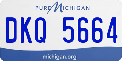 MI license plate DKQ5664