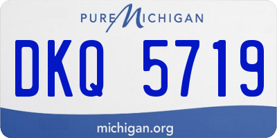 MI license plate DKQ5719