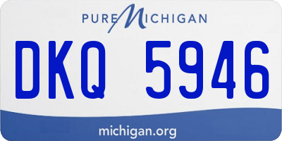 MI license plate DKQ5946