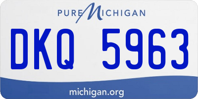 MI license plate DKQ5963