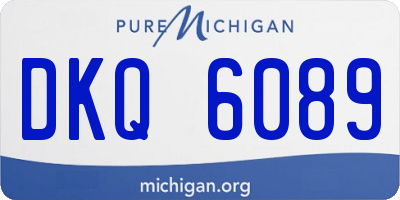 MI license plate DKQ6089