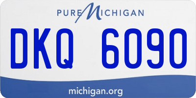 MI license plate DKQ6090