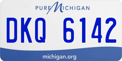 MI license plate DKQ6142