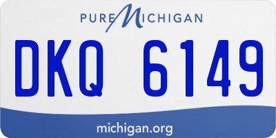 MI license plate DKQ6149