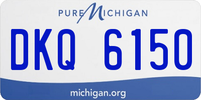 MI license plate DKQ6150