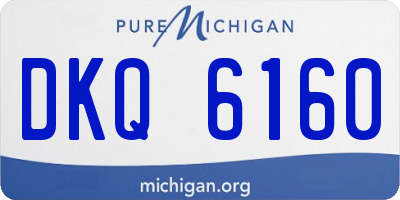 MI license plate DKQ6160