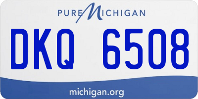 MI license plate DKQ6508