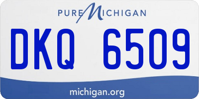 MI license plate DKQ6509