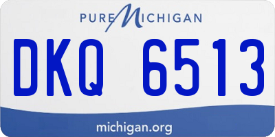MI license plate DKQ6513