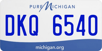 MI license plate DKQ6540