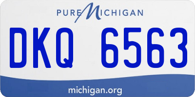 MI license plate DKQ6563