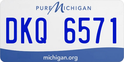 MI license plate DKQ6571