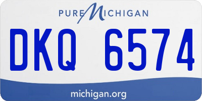 MI license plate DKQ6574