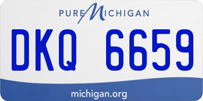 MI license plate DKQ6659
