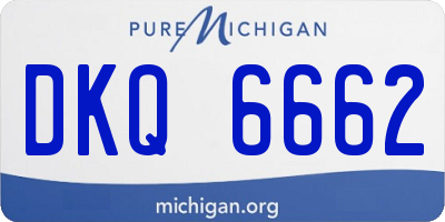 MI license plate DKQ6662