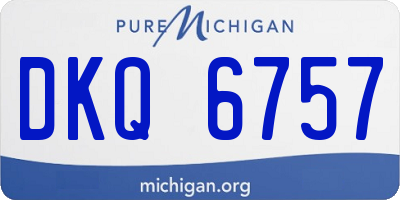 MI license plate DKQ6757