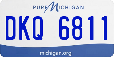 MI license plate DKQ6811