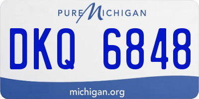 MI license plate DKQ6848