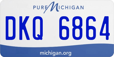 MI license plate DKQ6864