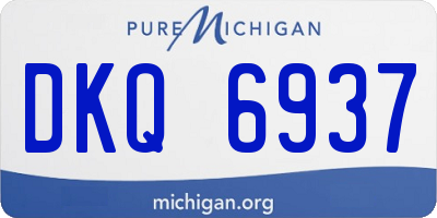 MI license plate DKQ6937