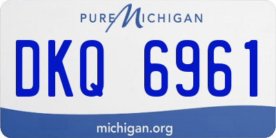 MI license plate DKQ6961