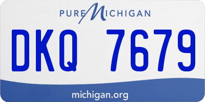 MI license plate DKQ7679