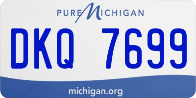 MI license plate DKQ7699