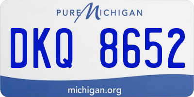 MI license plate DKQ8652