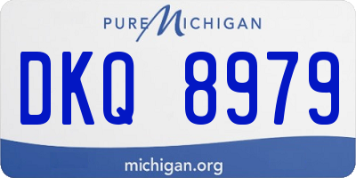 MI license plate DKQ8979