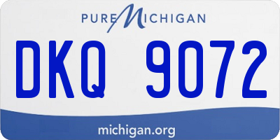 MI license plate DKQ9072