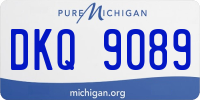 MI license plate DKQ9089