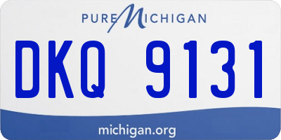 MI license plate DKQ9131