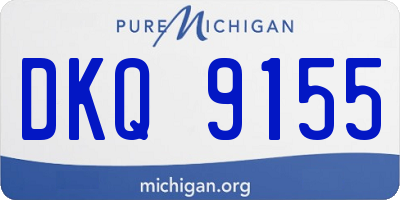 MI license plate DKQ9155
