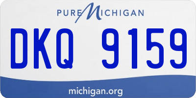 MI license plate DKQ9159