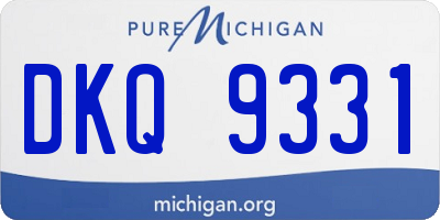 MI license plate DKQ9331