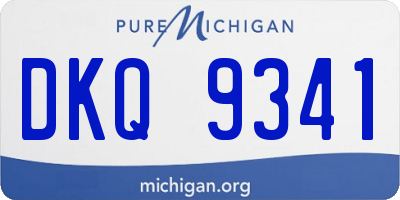 MI license plate DKQ9341