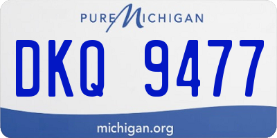 MI license plate DKQ9477