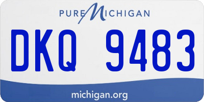 MI license plate DKQ9483