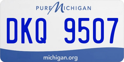 MI license plate DKQ9507