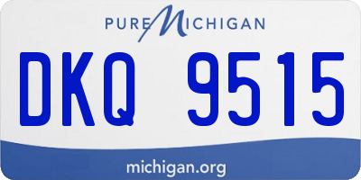 MI license plate DKQ9515