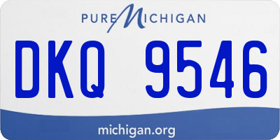 MI license plate DKQ9546