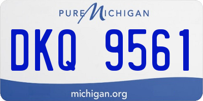 MI license plate DKQ9561