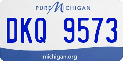 MI license plate DKQ9573