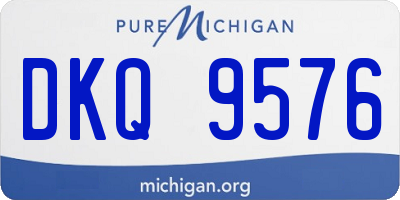 MI license plate DKQ9576