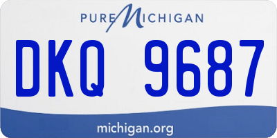 MI license plate DKQ9687