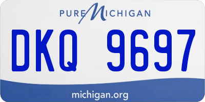 MI license plate DKQ9697