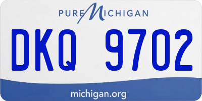 MI license plate DKQ9702