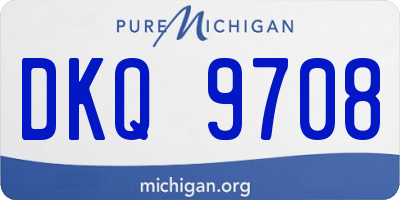 MI license plate DKQ9708