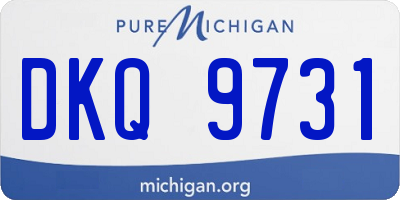 MI license plate DKQ9731